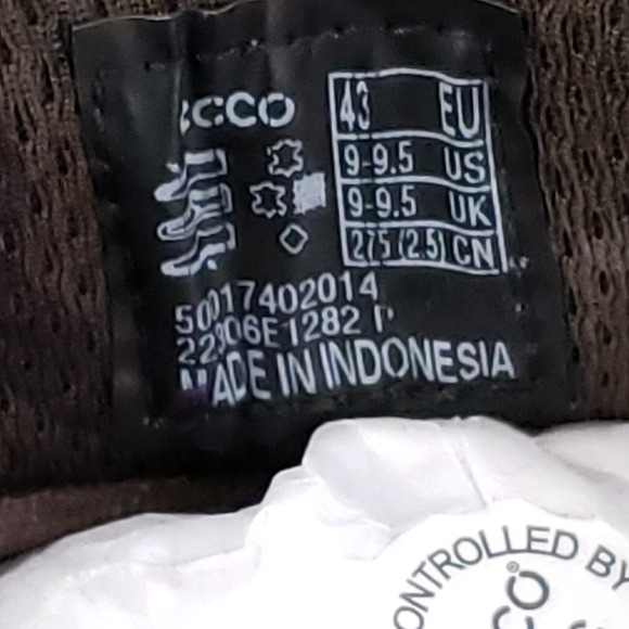 Ecco Helsinki 2 Shoes Mens Sz 9 Brown Leather Oxford Dress Bike Toe Derby *READ* - Picture 10 of 16